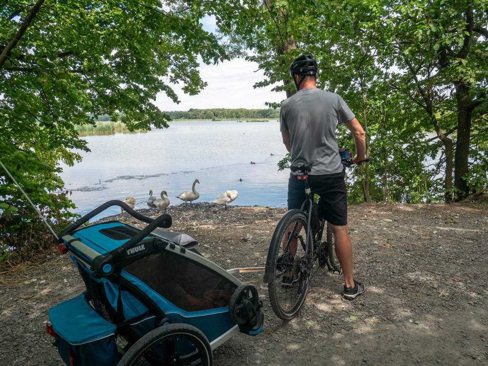 Rowerem z dzieckiem po Raciborzu